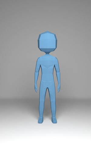 Low Poly Boy Rig/Base Mesh preview image